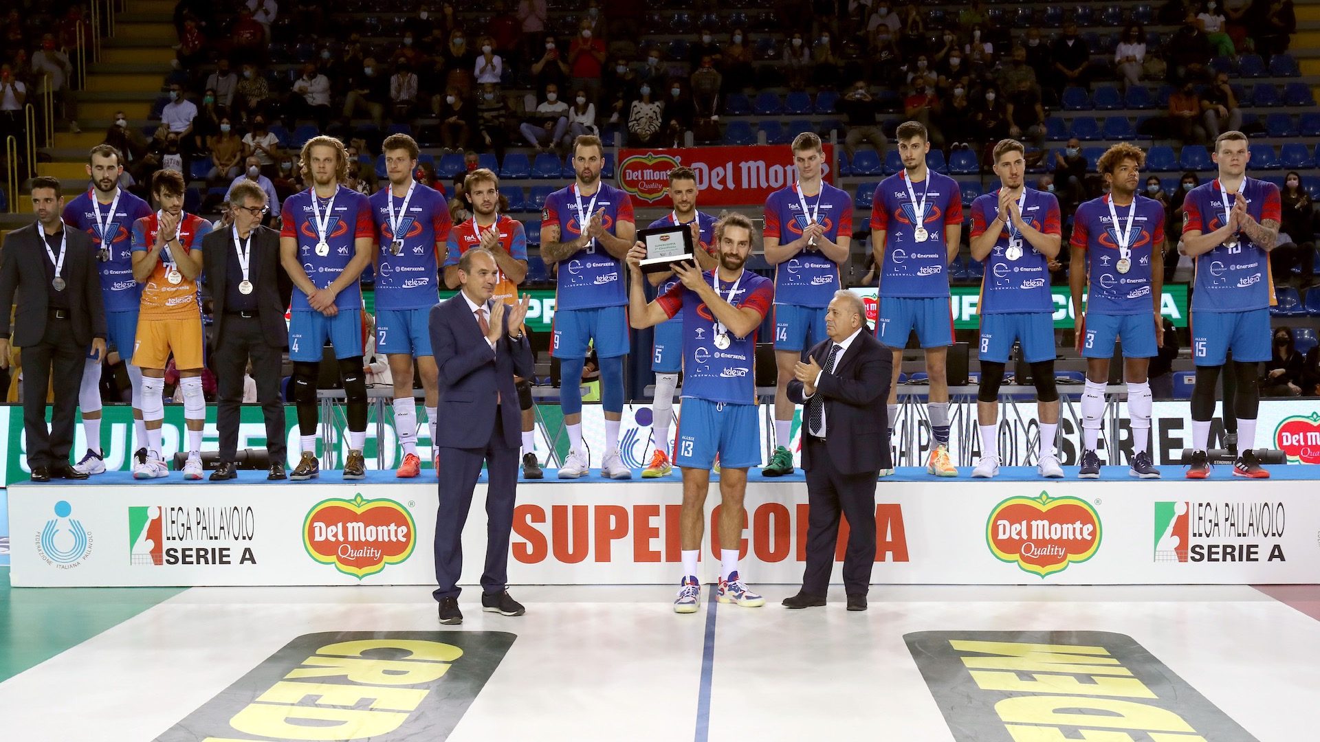 VOLLEY PALLAVOLO FINALE SUPERCOPPA. ITAS TRENTINO TRENTO - VERO VOLLEY MONZA. PREMIAZIONE